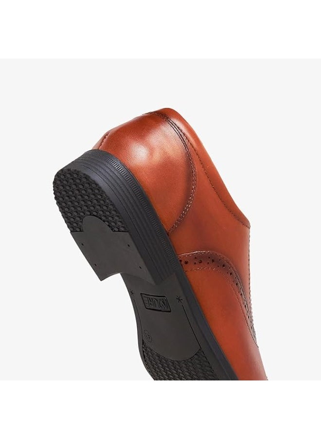 نديور أحذية رجالية كلاسيكية رسمية من الجلد من إندور | فاخرة | مريحة | خفيفة الوزن | تصميم عصري | مناسبة للعمل | جيدة التهوية | مناسبة للإطلالات الكاجوال - Image 5